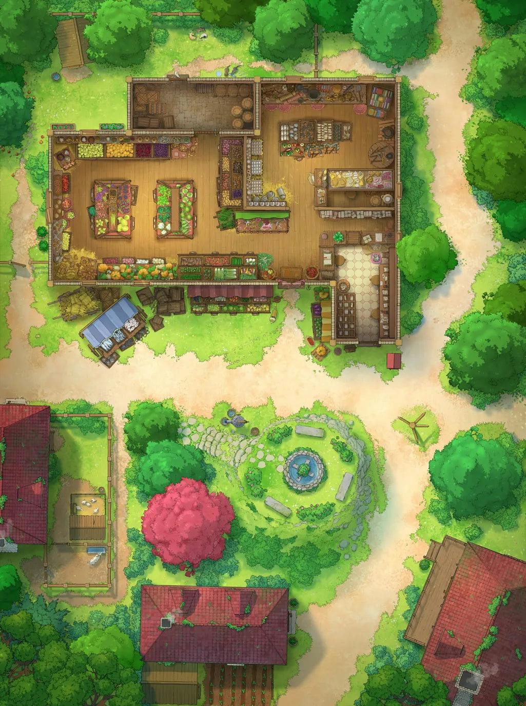 Gentle Village Greengrocer Map