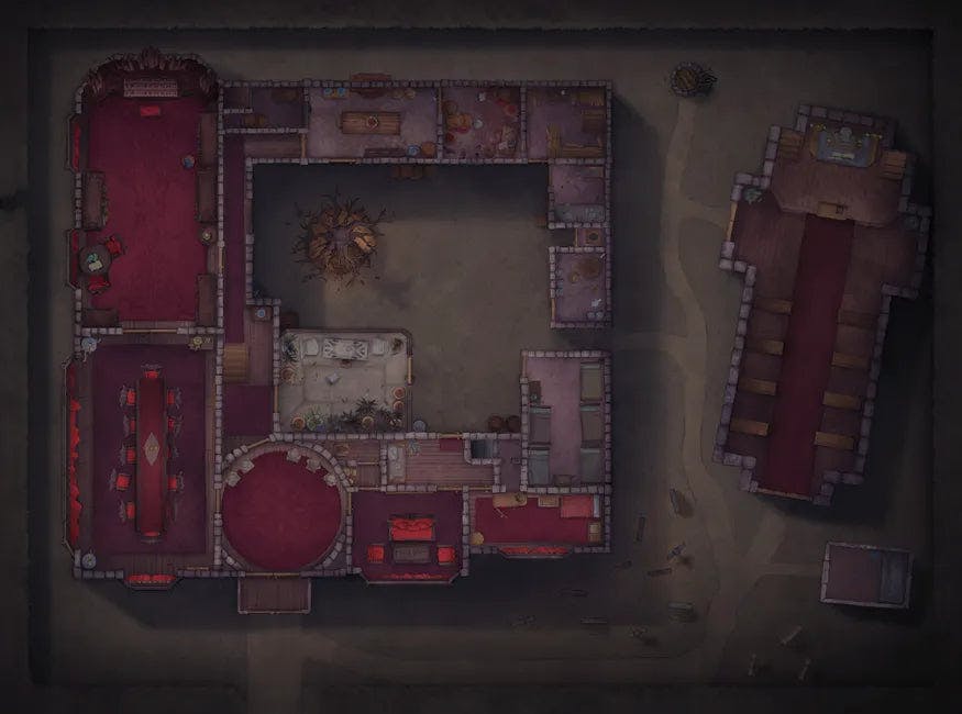 Vampire Mansion Map