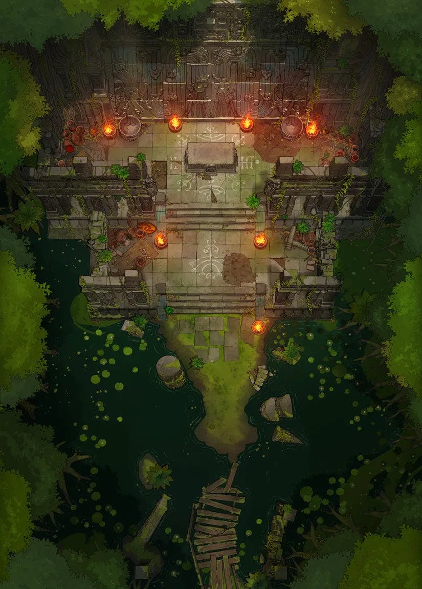 Jungle Temple Entrance Map