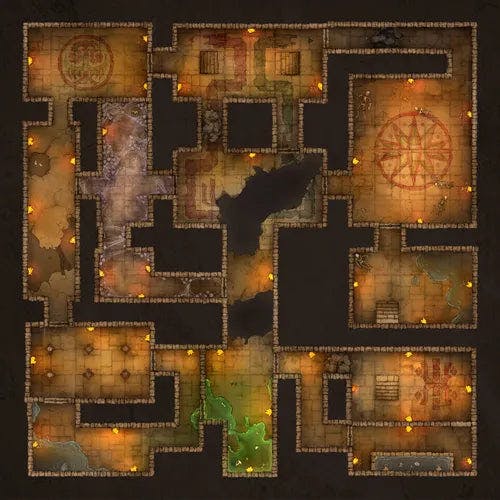 Temple of the Couatl Interior Map