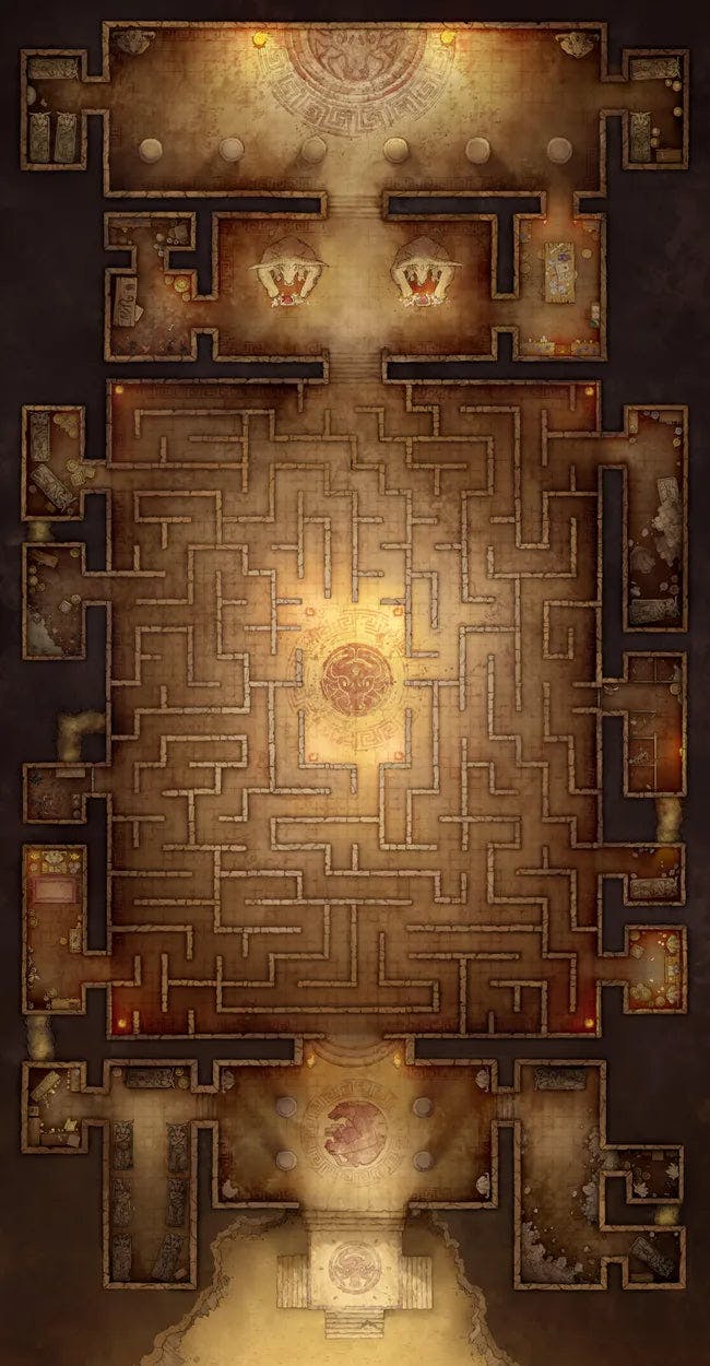 Minotaur Labyrinth Map
