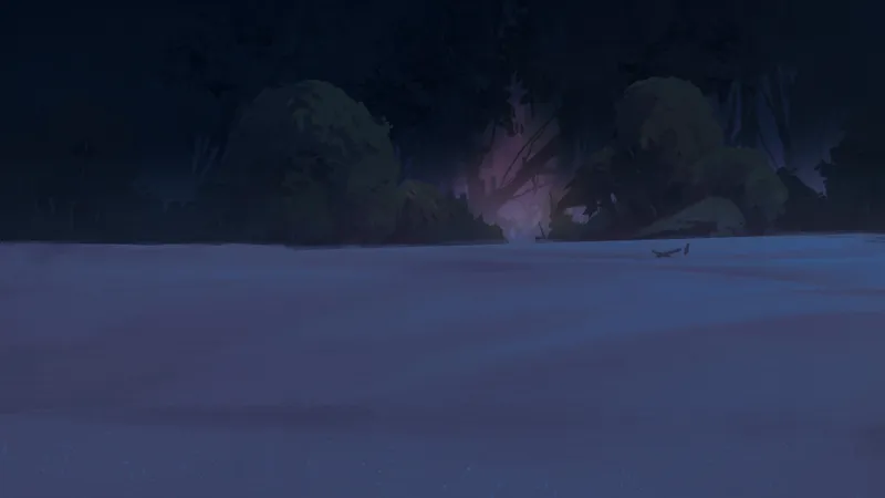Dark Woods Edge map, Desert Night variant