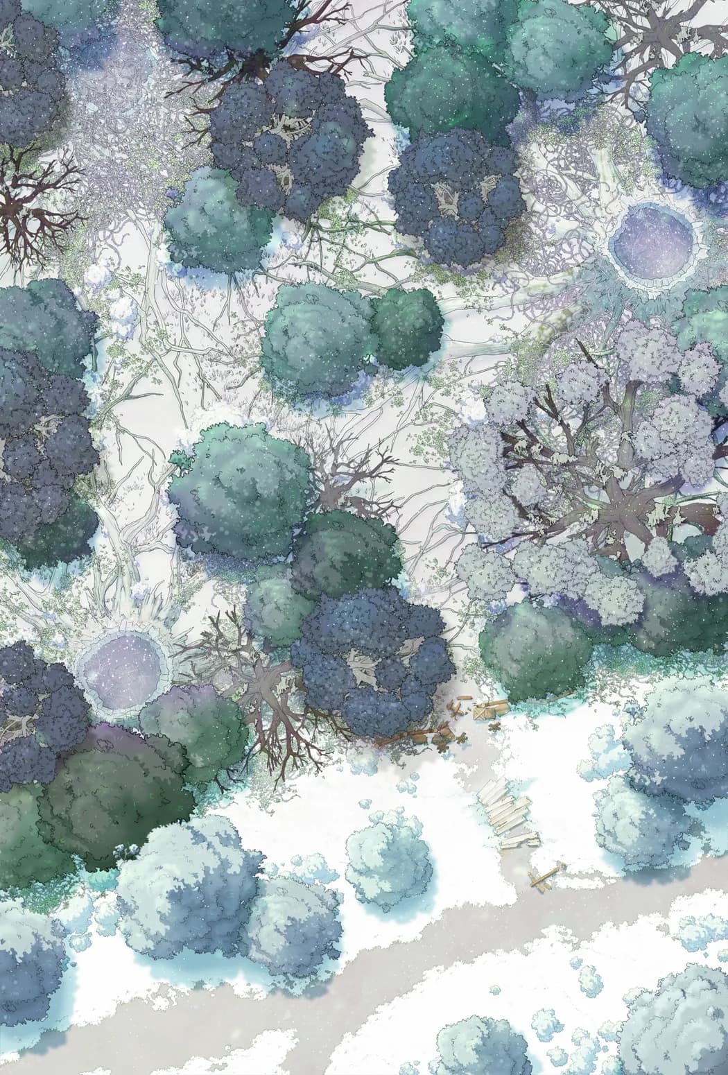 Dark Woods Edge map, Winter variant thumbnail