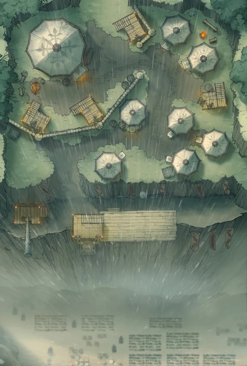 Clifftop Warcamp map, Rain variant thumbnail