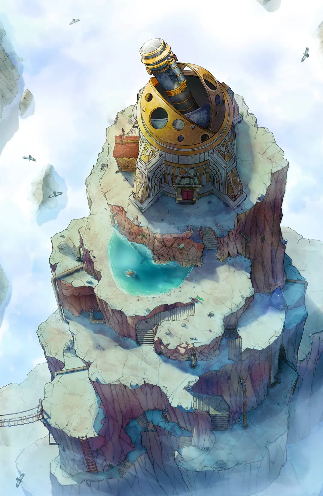 Mountaintop Observatory map, Original Day variant thumbnail