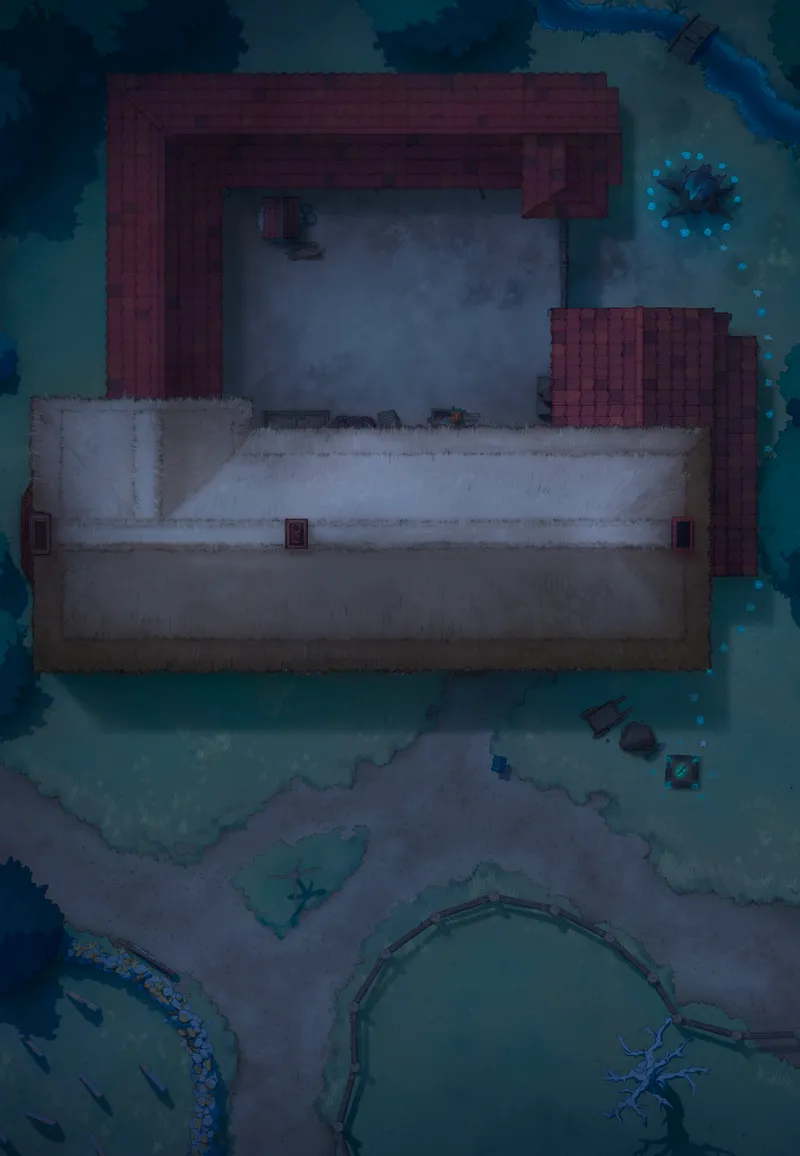 Ages of the Vale: Coaching House map, Roof Dryad Ceremony Night variant thumbnail