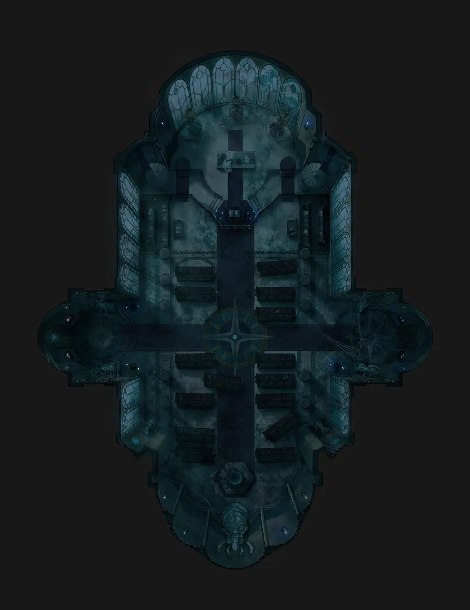 Solar Cathedral map, Haunted Ground Floor variant thumbnail