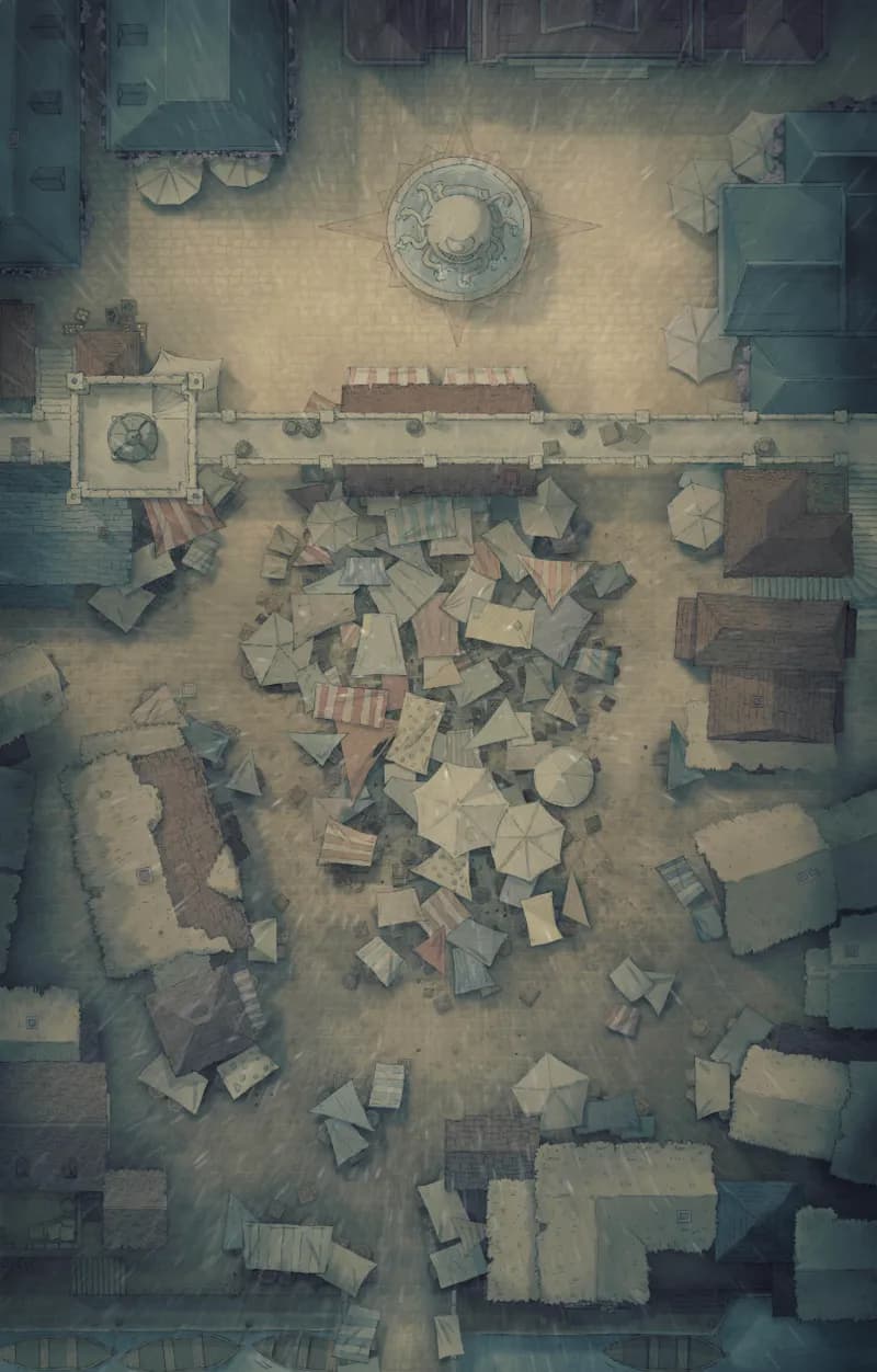 City Marketplace map, Rain Day variant thumbnail