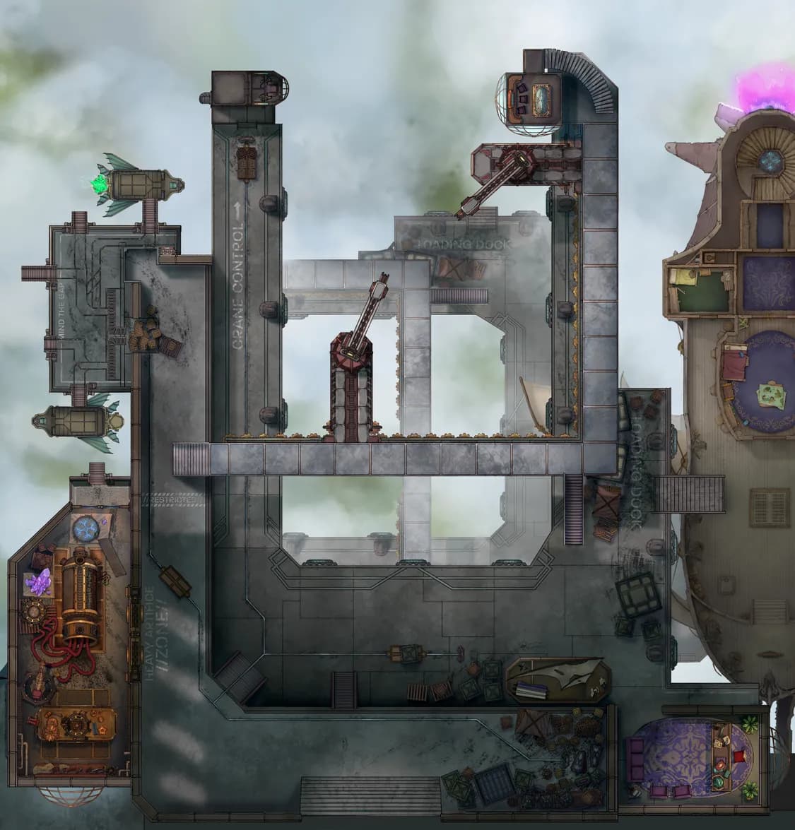Hangar Bay map, Original Day variant