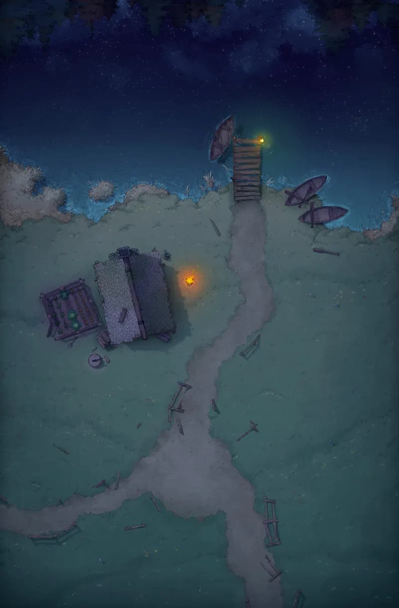 Serene Lakeside map, Original Night variant thumbnail