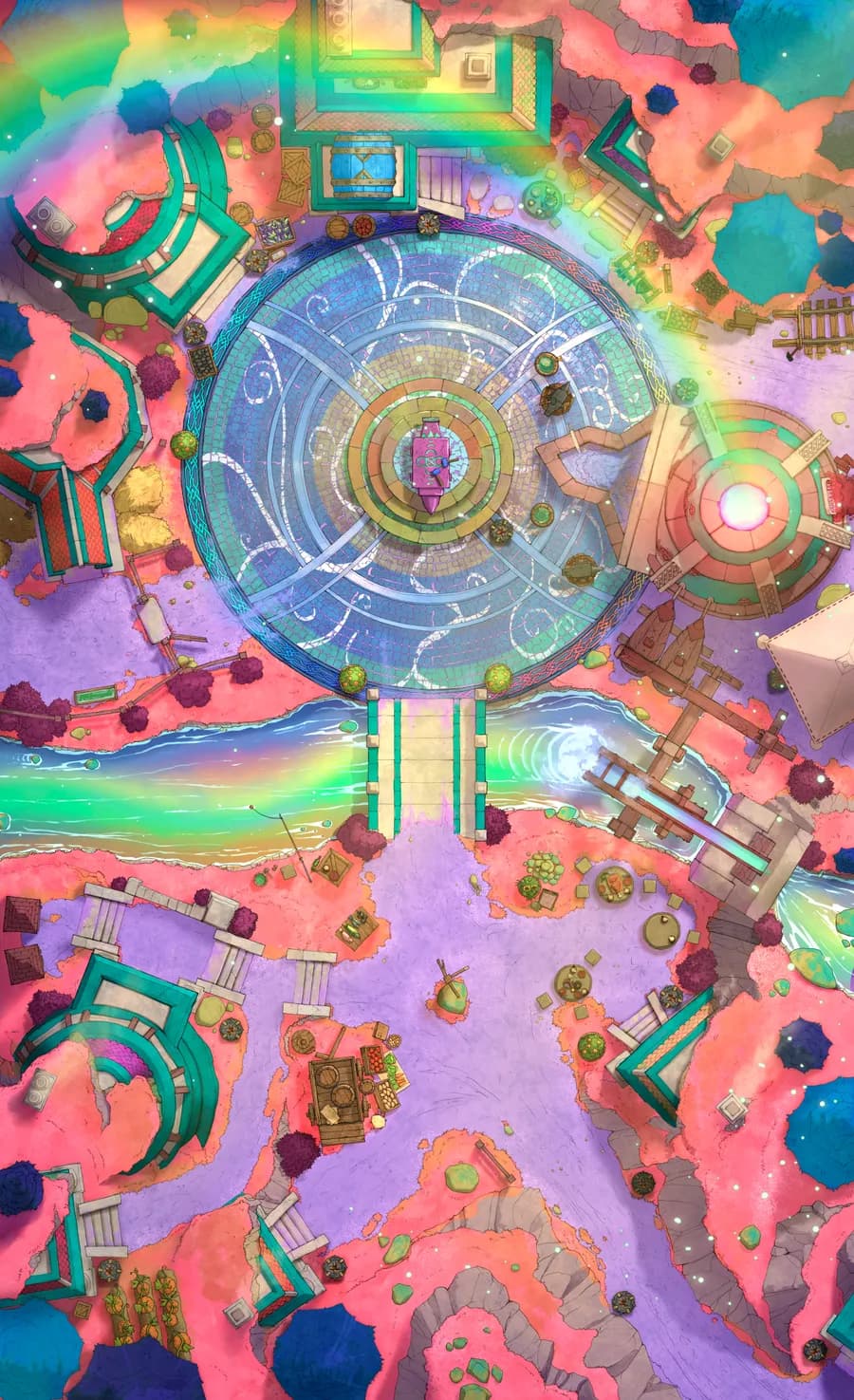 Overground Dwarven City Center map, Dreamland variant thumbnail