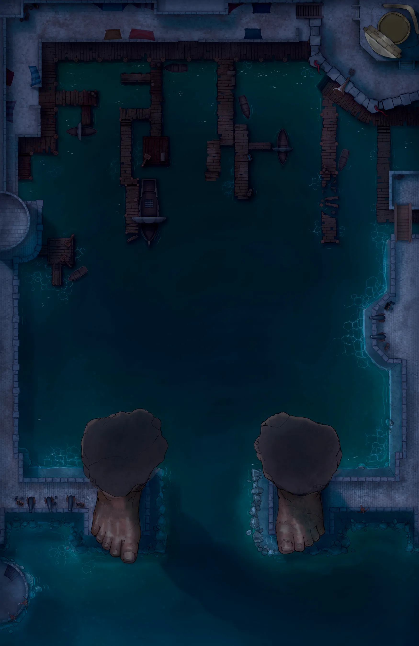 Colossus Port map, Night No Lights variant thumbnail
