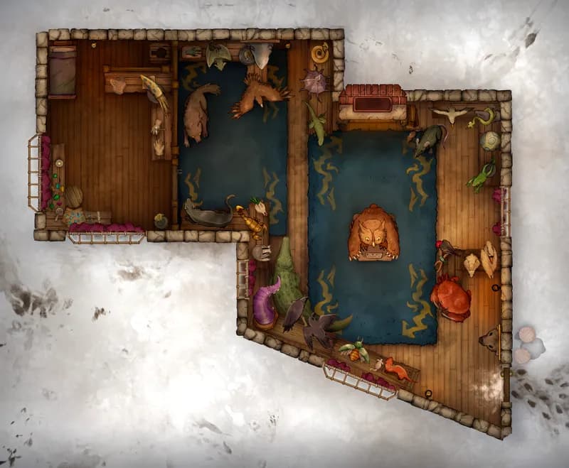 City Streets map, Jarva's Taxidermy Parlour Ground Day Snow variant thumbnail