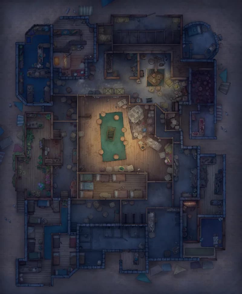 Thieves Guild Hideout map, Rare Creature Night variant thumbnail