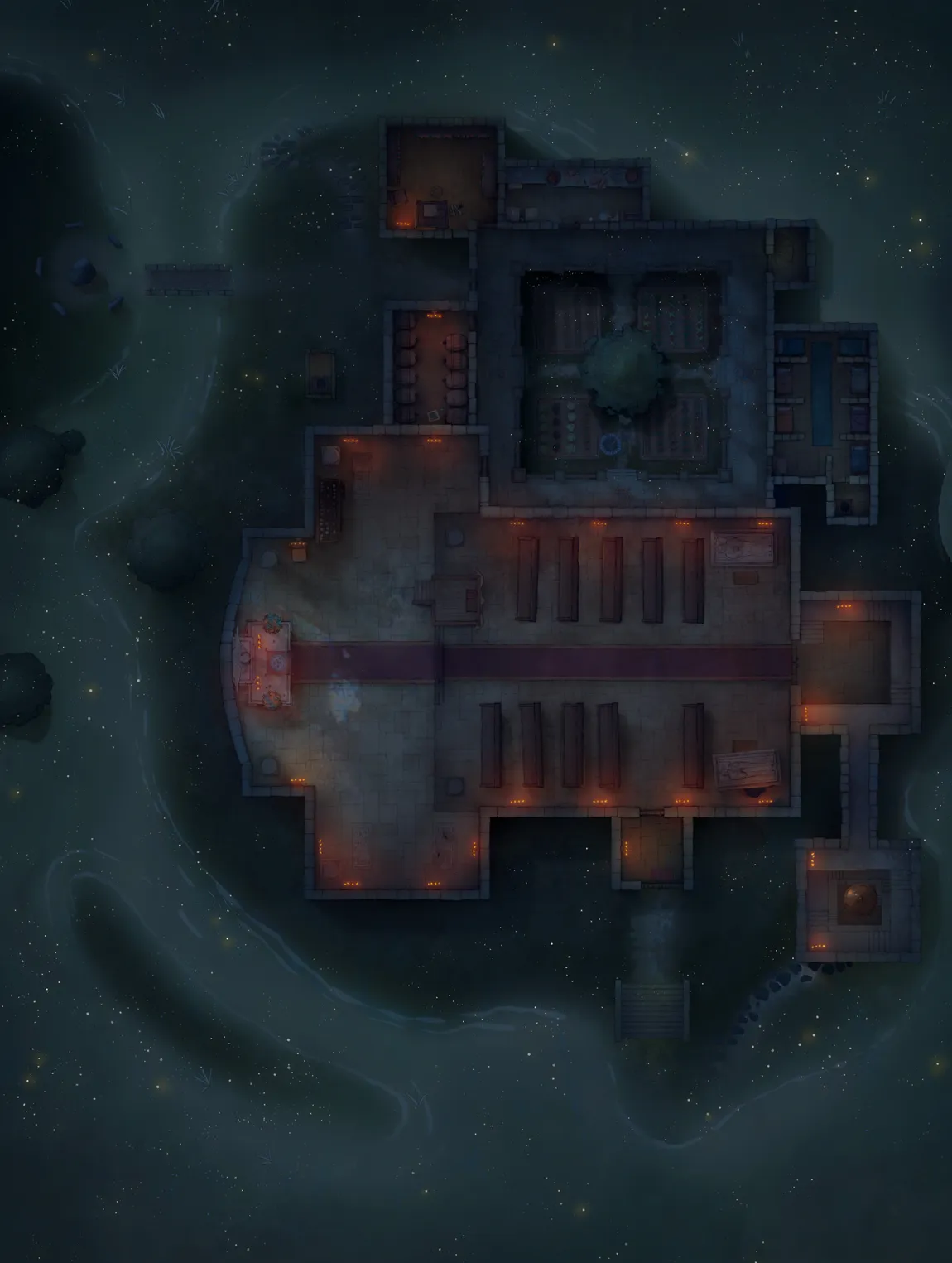 Pseudodragon Lair map, Swamp Night variant thumbnail