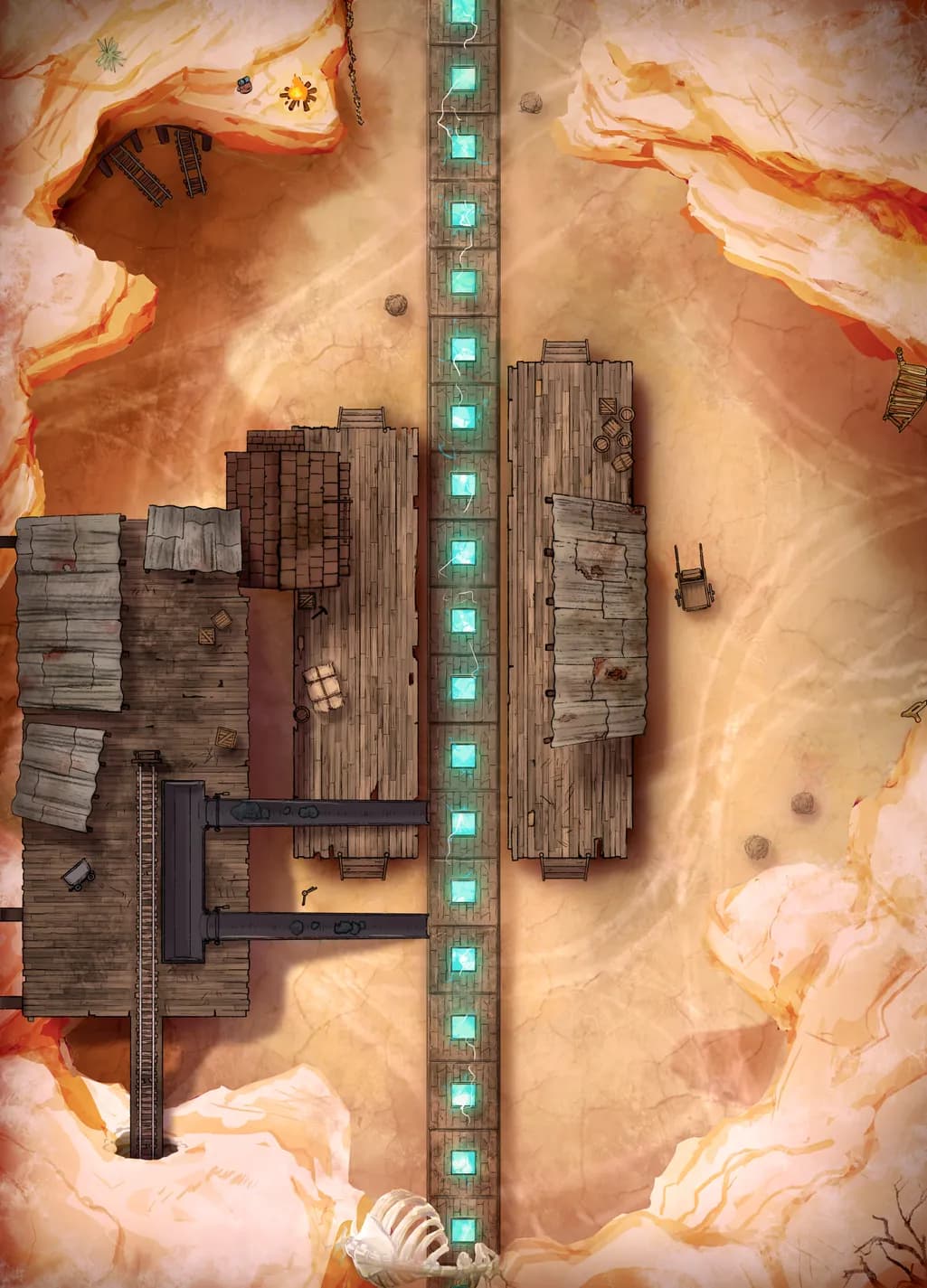 Desert Canyon map, Lighting Rail Coal Mine Day variant thumbnail