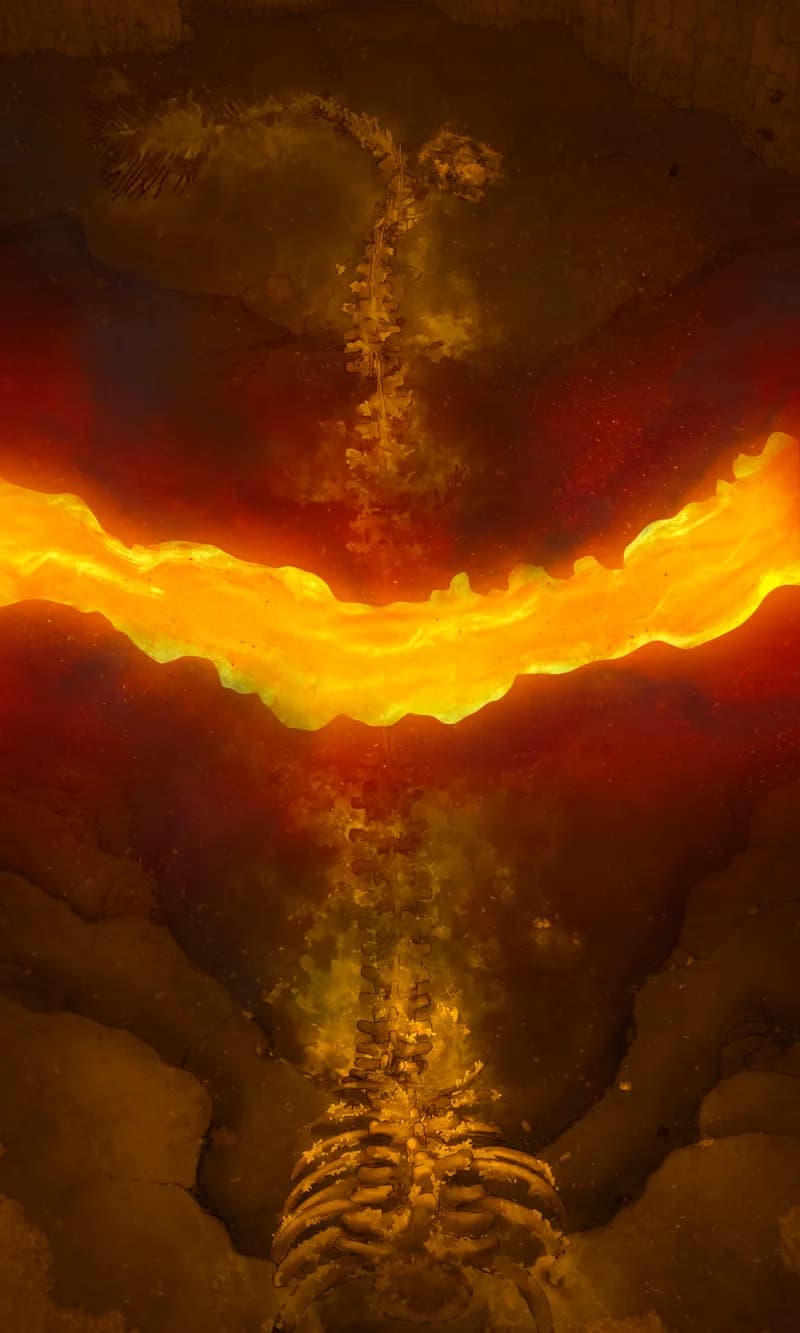 Abyssal Fall map, Zone 2 Lava variant