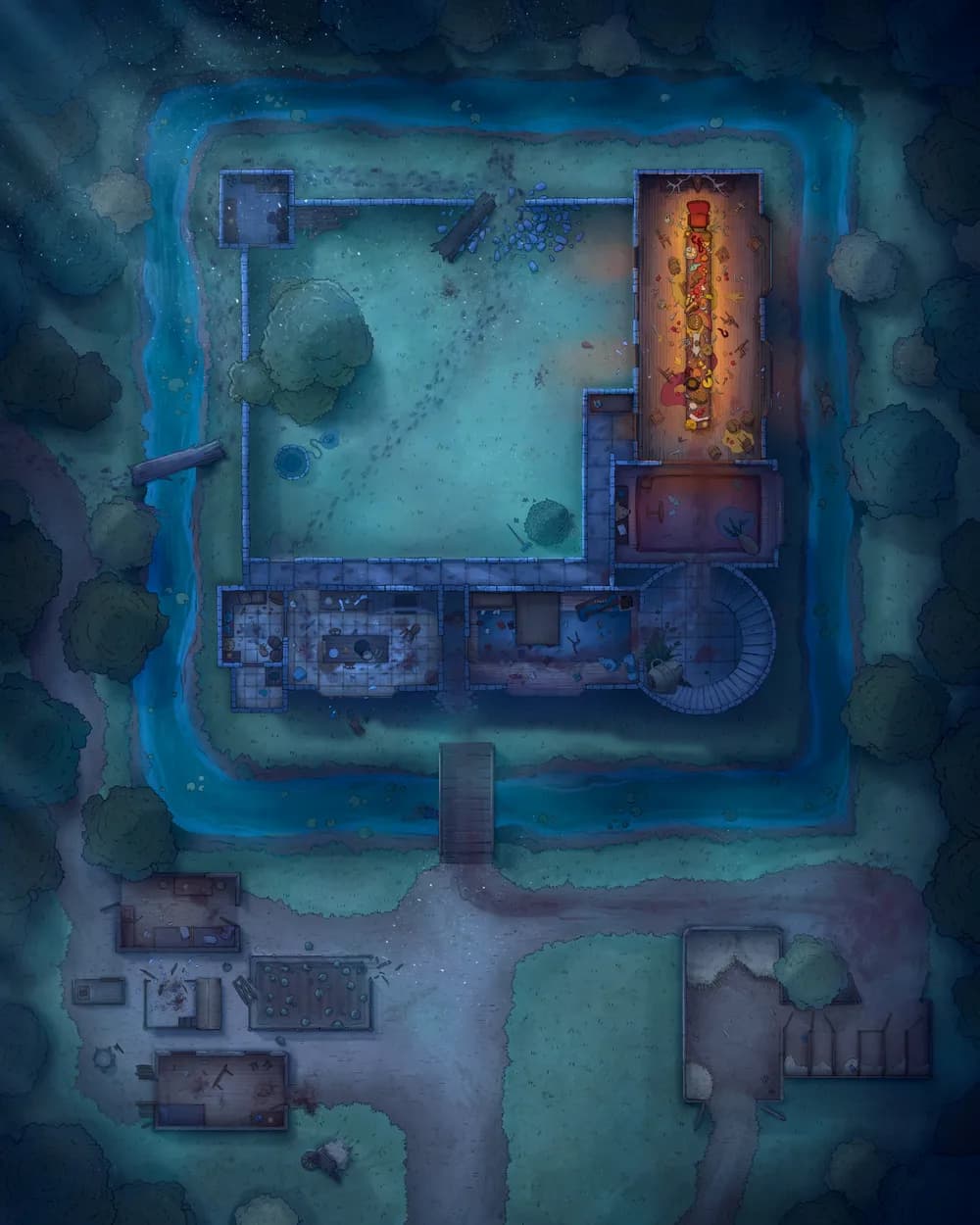 Ogre Queen Feast map, Moonlit Night variant thumbnail