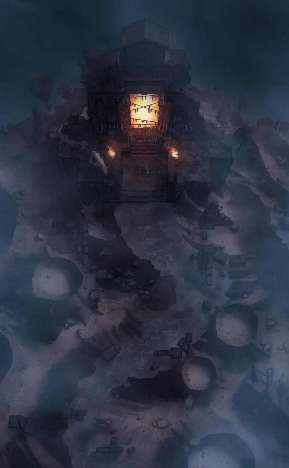 Wizard Prison Pt. 1 map, Floating Island Night variant thumbnail