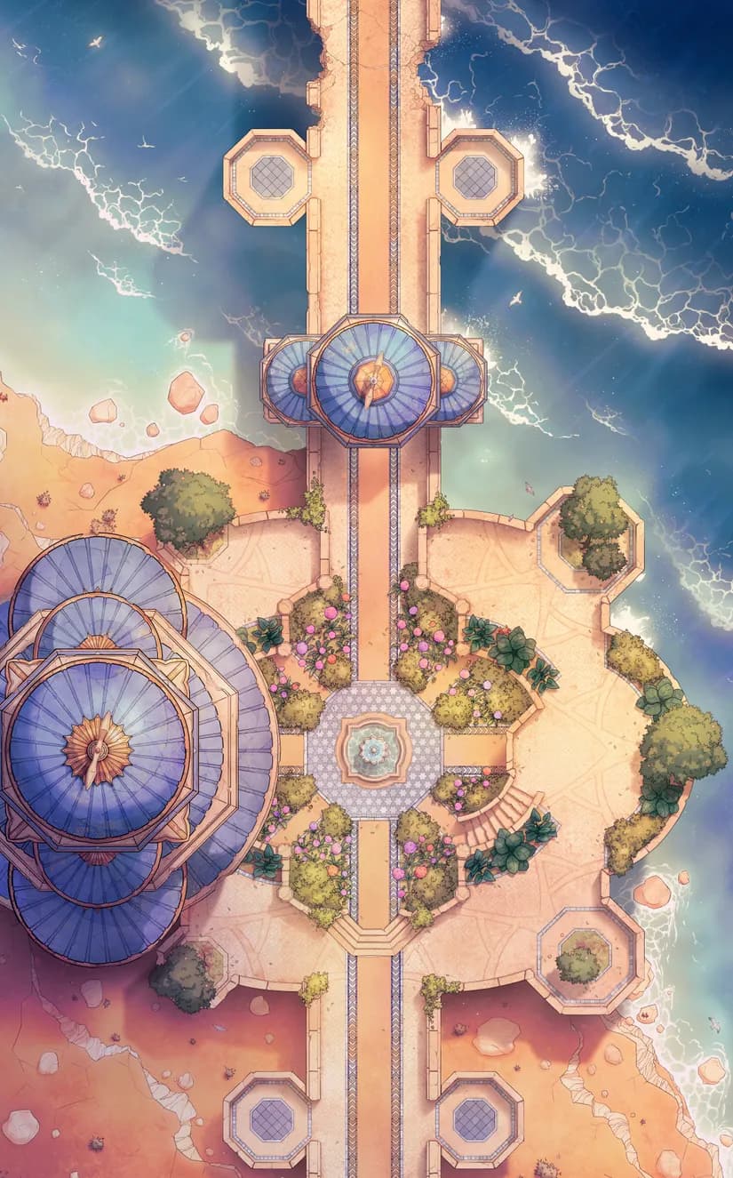 Djinn Gardens map, Original Sunset variant thumbnail