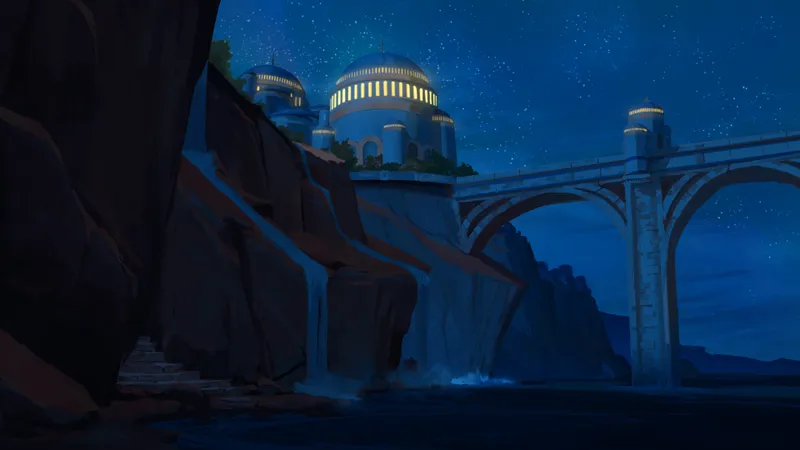 Djinn Gardens map, Night Lit variant