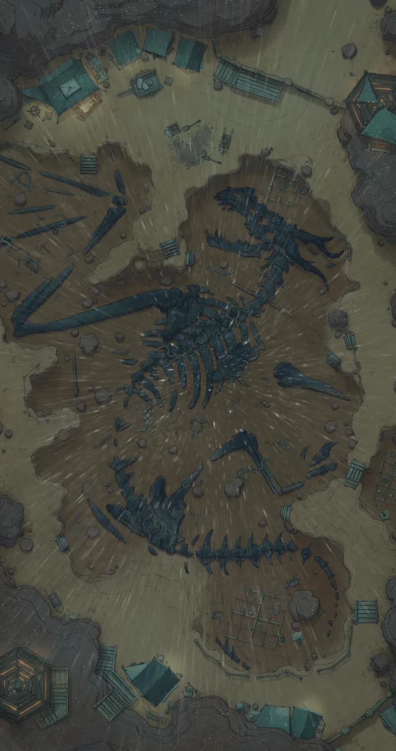 Archaeological Dig map, Rain variant thumbnail