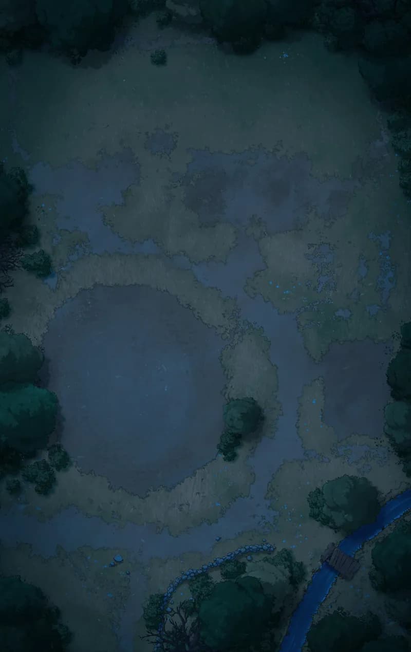 Pastoral Village Stables map, Natural Night variant thumbnail