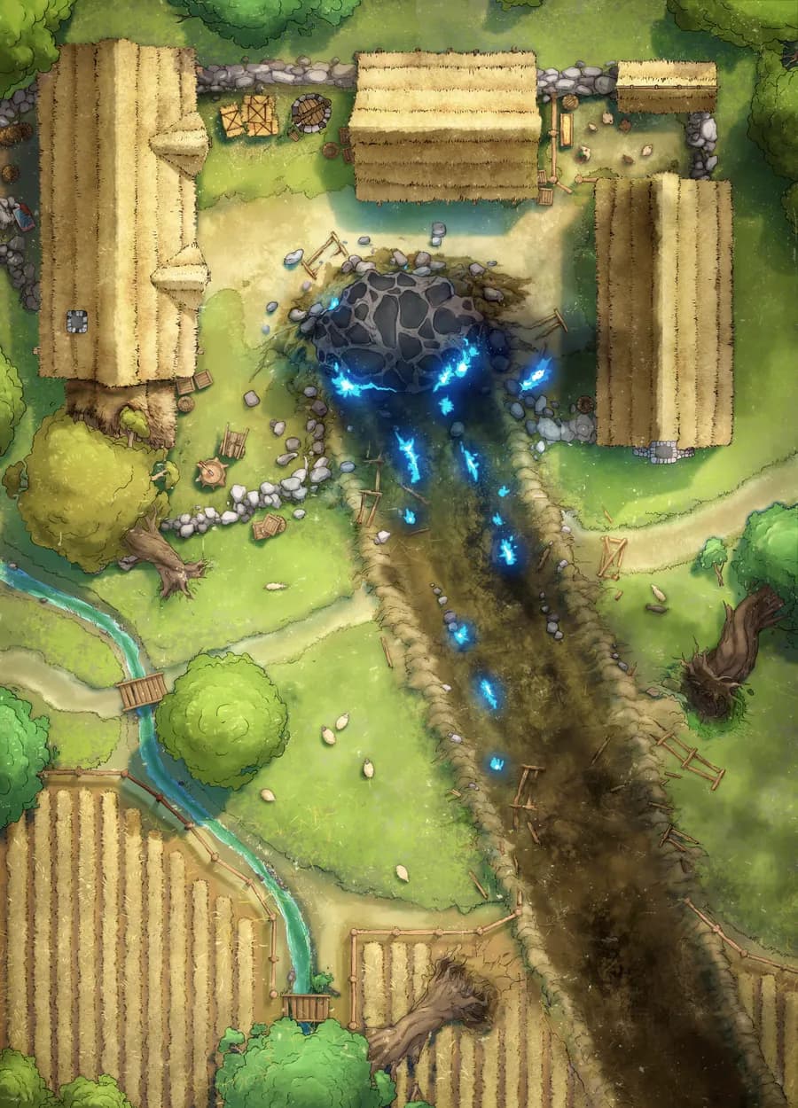 Impact Site map, Meteor Day Blue variant thumbnail