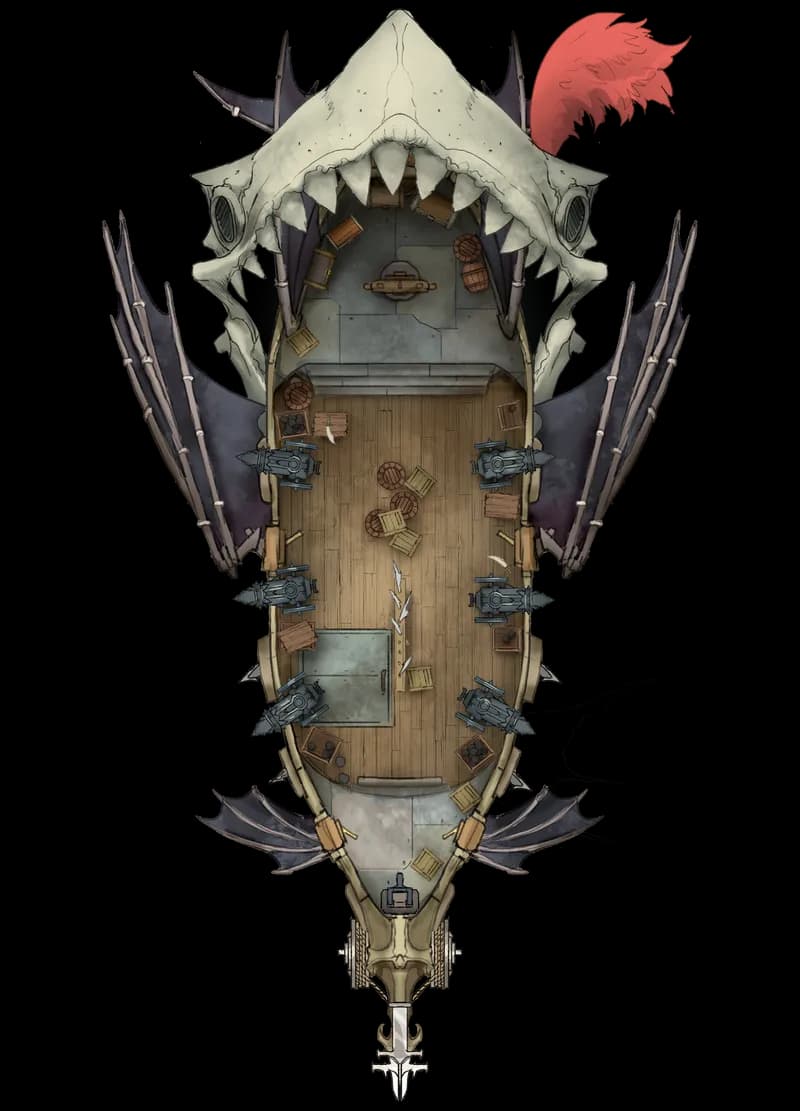 Airships! Pt. 2 map, Drakefin Pirate Shark Crew variant thumbnail
