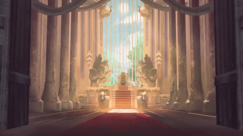 Royal Throne Room map, Summer variant