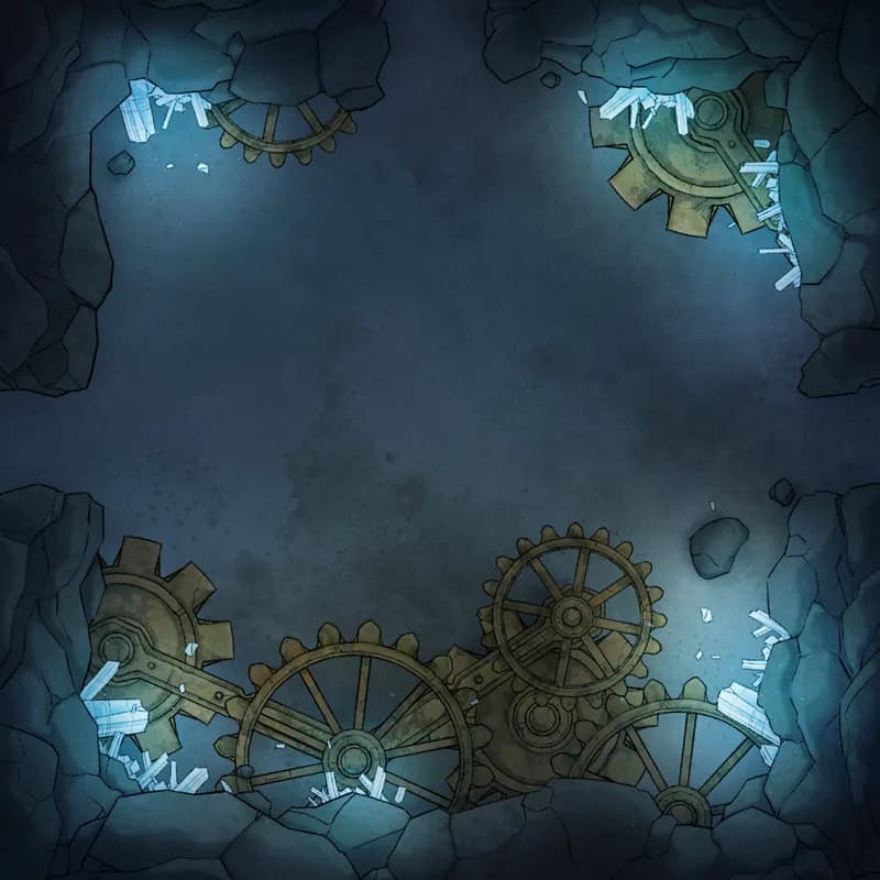 Modular Caves map, Crystal Caverns Cogs 02 variant thumbnail