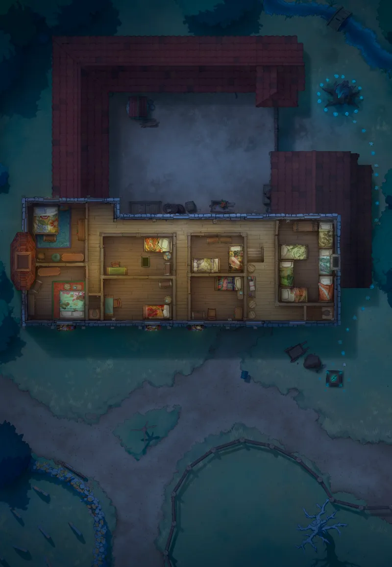 Ages of the Vale: Coaching House map, Upstairs Dryad Ceremony Night variant thumbnail