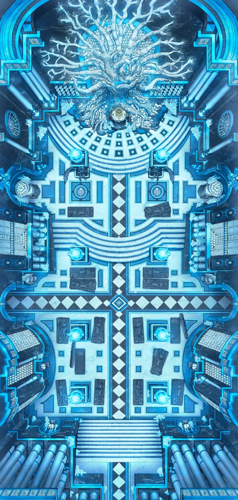 Bone Dryad Ossuary map, Frost variant thumbnail