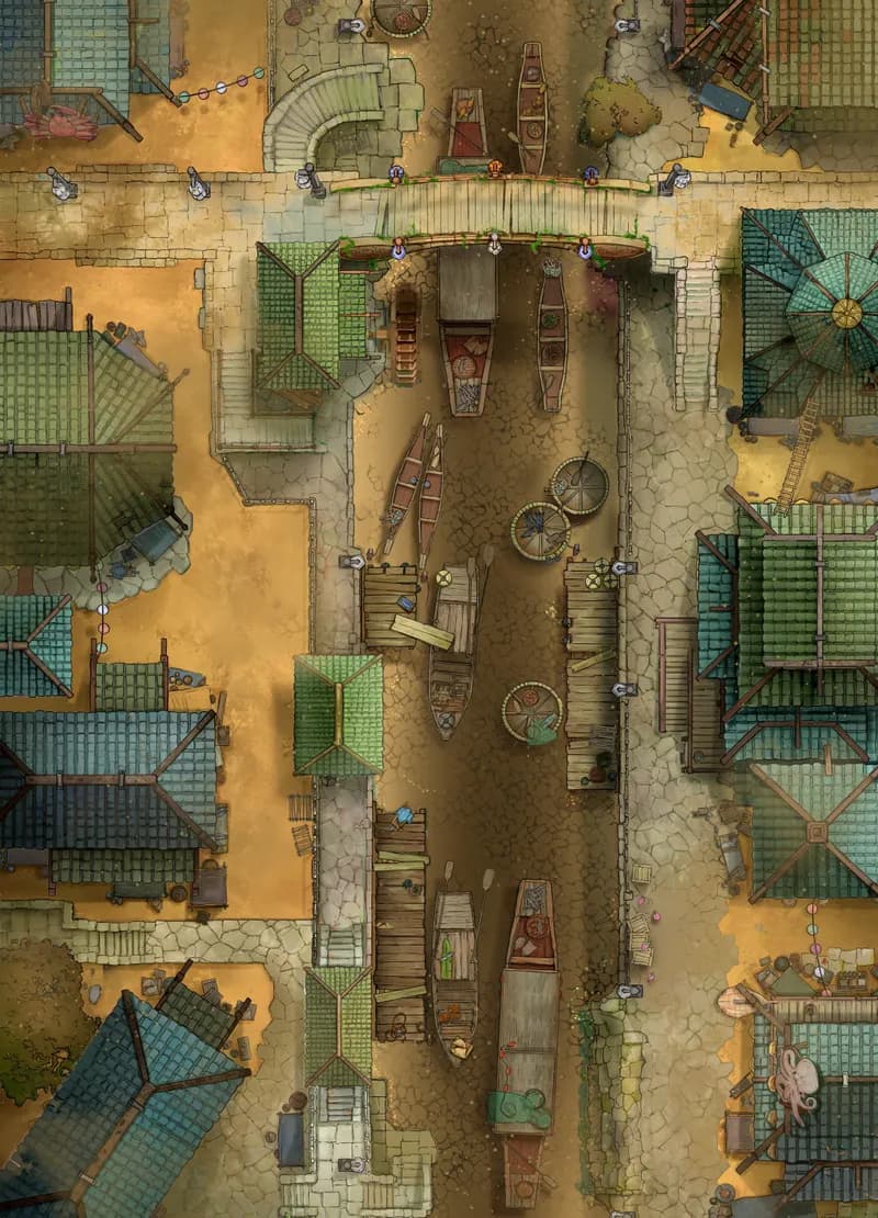 Floating Market map, Drought variant