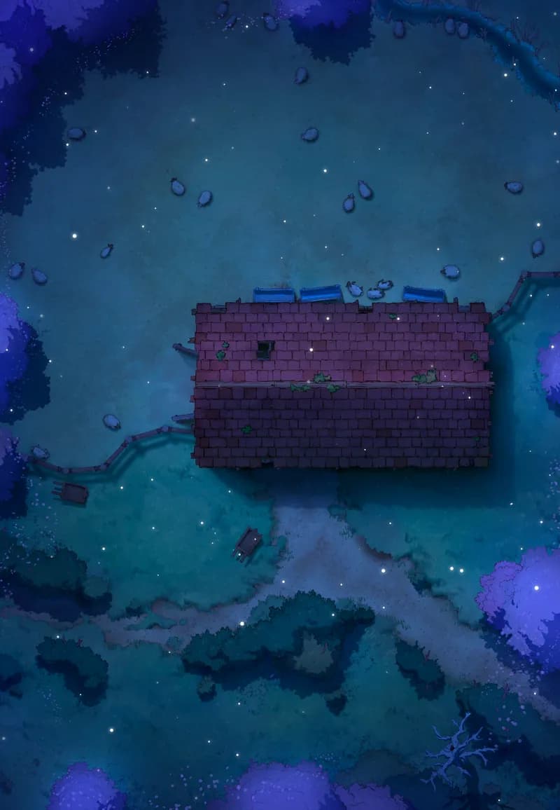 Ages of the Vale: Barn map, Roof Spring Night variant thumbnail