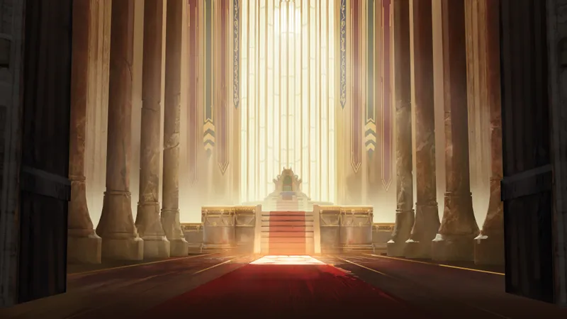 Royal Throne Room map, No Statues Day variant