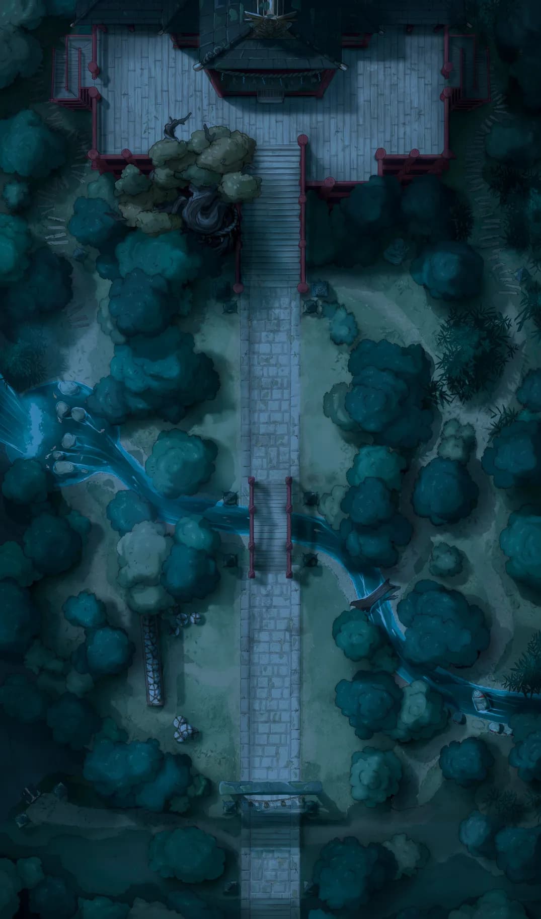 Forest Shrine Festival map, Natural Night variant thumbnail