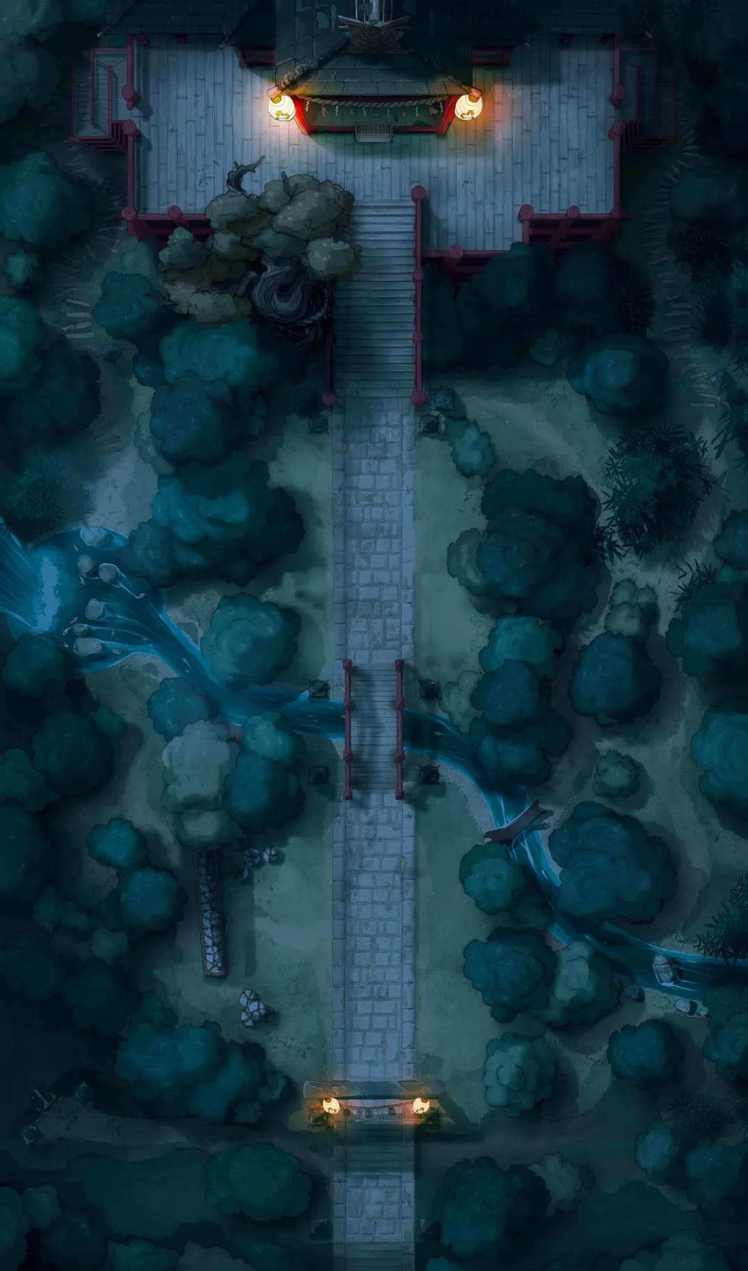 Forest Shrine Festival map, Natural Lantern Night variant thumbnail