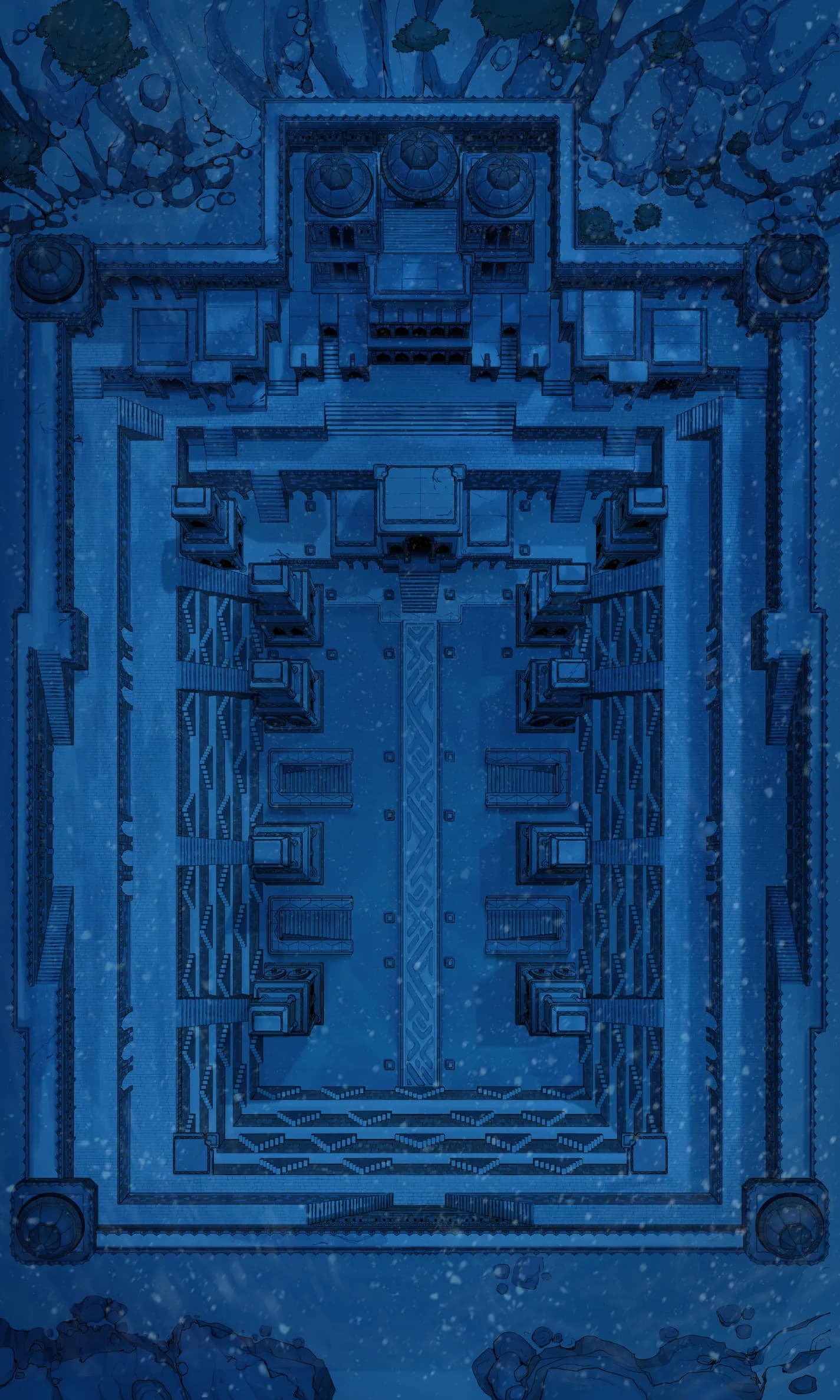 Ancient Stepwell map, Winter Night variant thumbnail