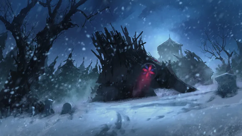 Forgotten Chapel map, Winter Night variant