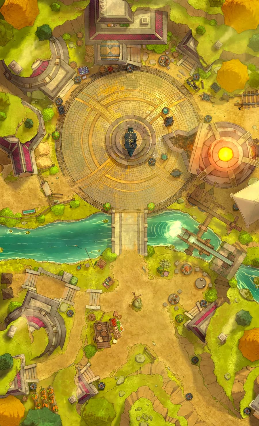 Overground Dwarven City Center map, Original Day variant thumbnail