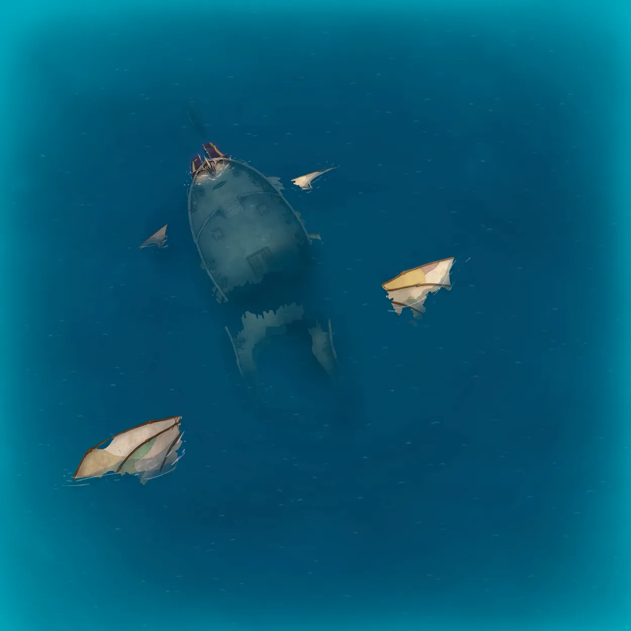 Open Ocean map, Sunken Ship variant thumbnail