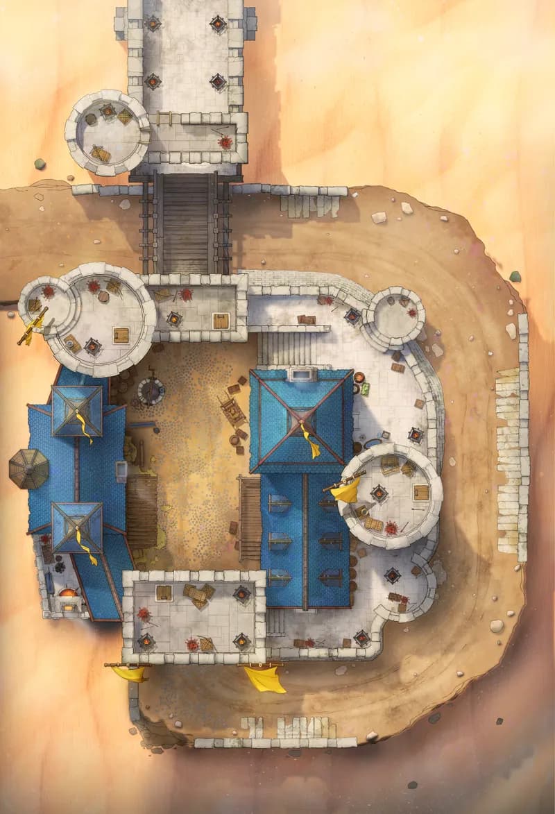 Riverwood Toll Castle map, Desert variant thumbnail