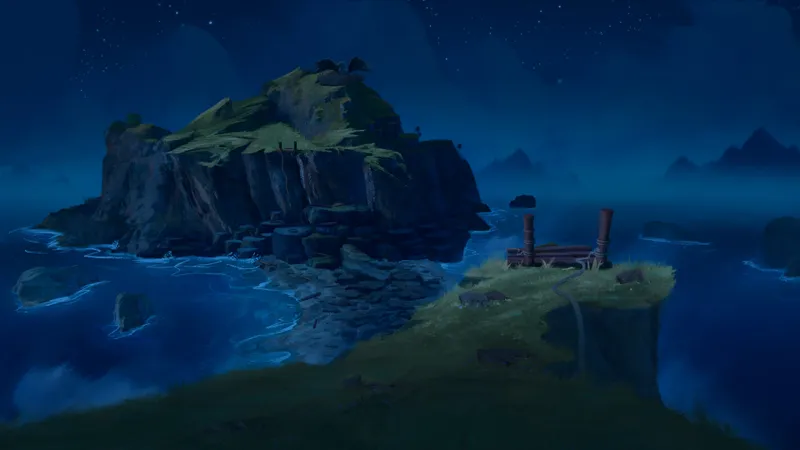 Rope Bridge Chasm map, Griffon Nest Night variant