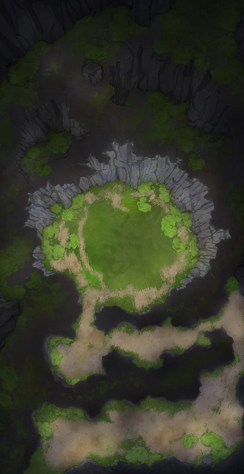 Yggdrasil Roots map, Cave Natural No Roots variant thumbnail