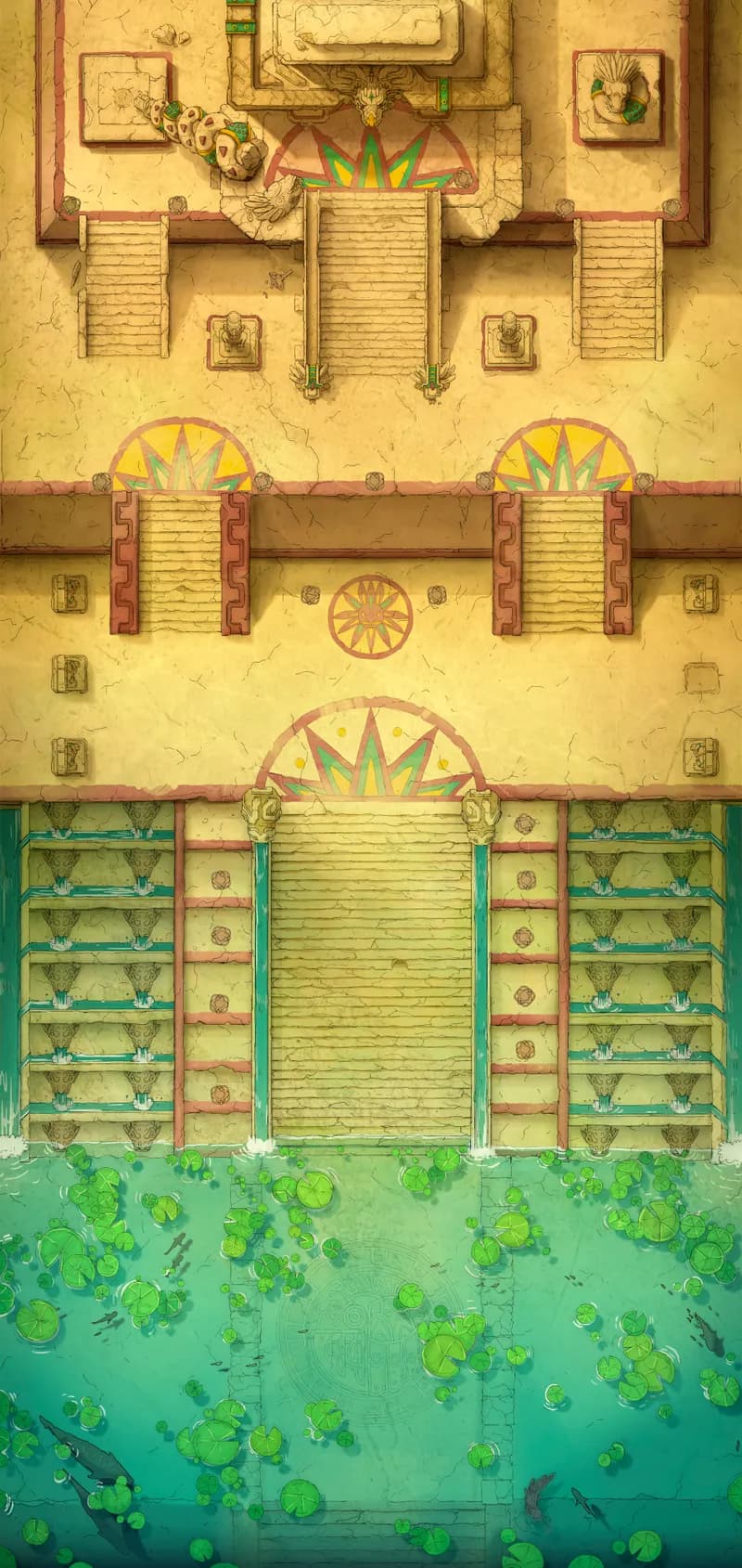 Temple of the Couatl Exterior map, Original Day variant