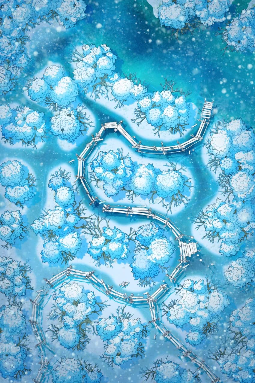 Mangrove Forest map, Winter Day variant