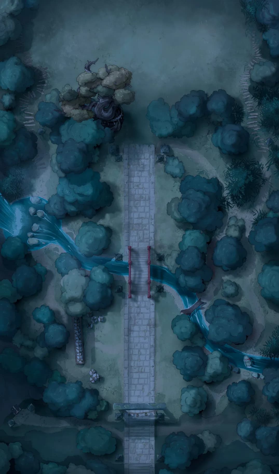 Forest Shrine Festival map, Open Field Night variant thumbnail