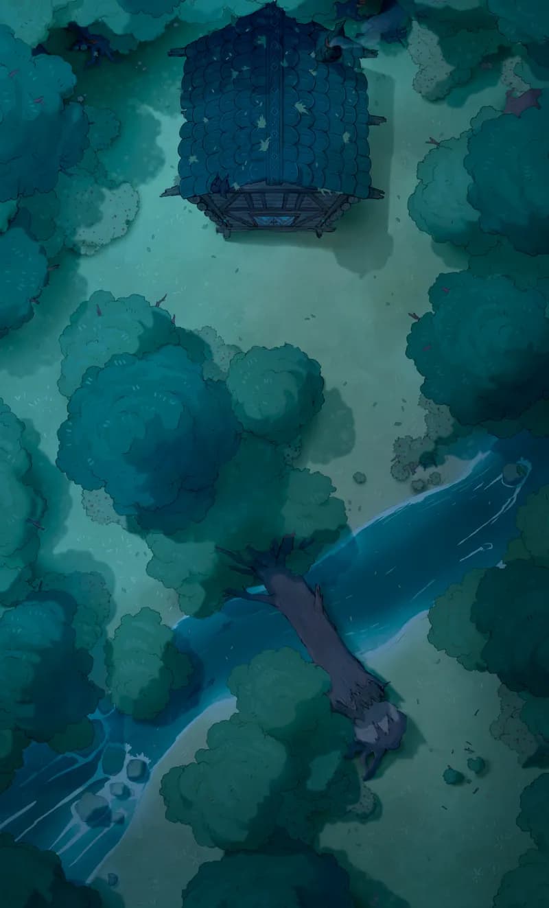 Baba Yaga's Domain map, Cabin Night variant thumbnail