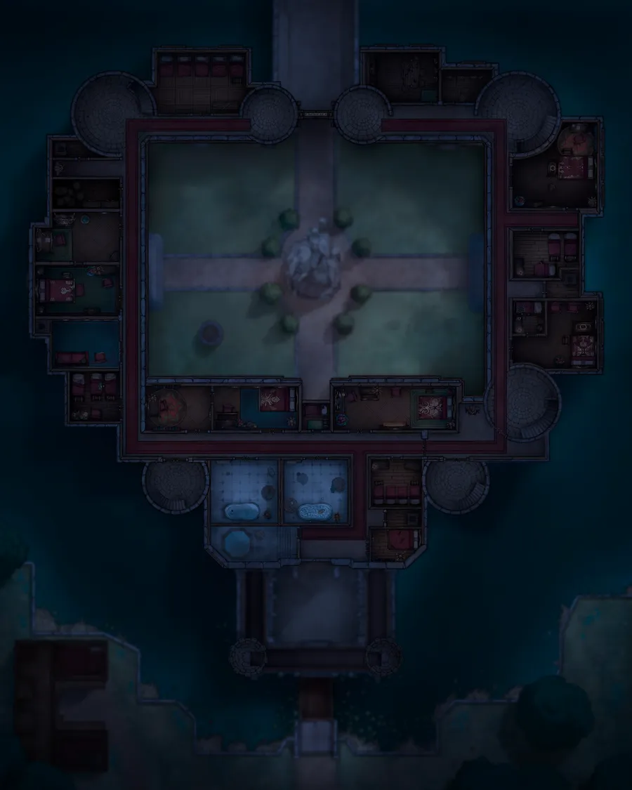 Palace Outer Court map, Second Floor Original Night variant thumbnail